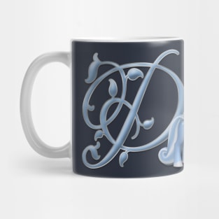 Monogram D Custom Unicorn Mug